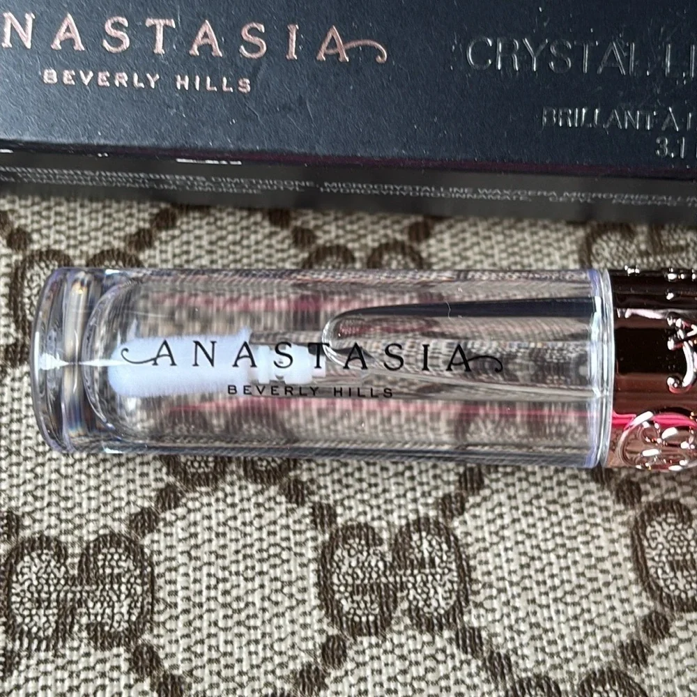Brand New Anastasia Beverly Hills Non-Sticky Clear Crystal Lip Gloss in Glass